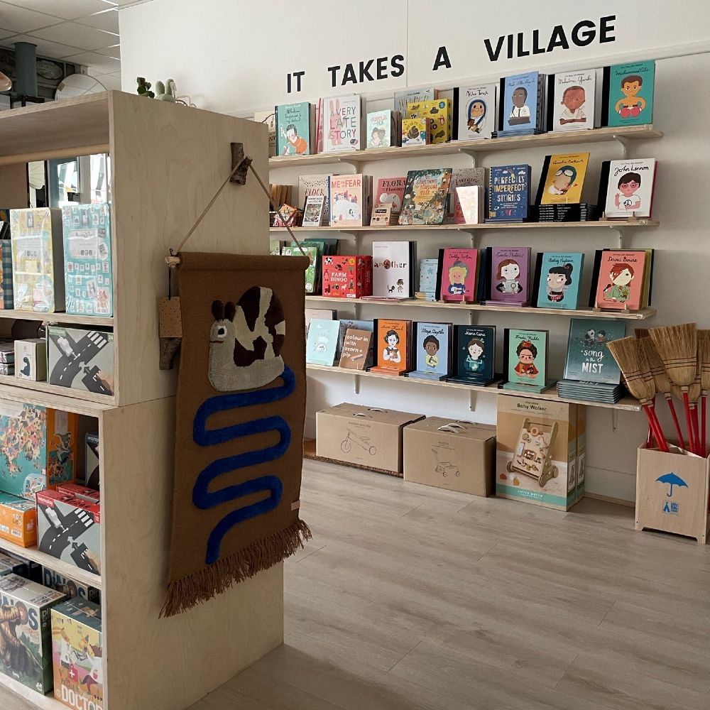 Shop interior showing children's books 