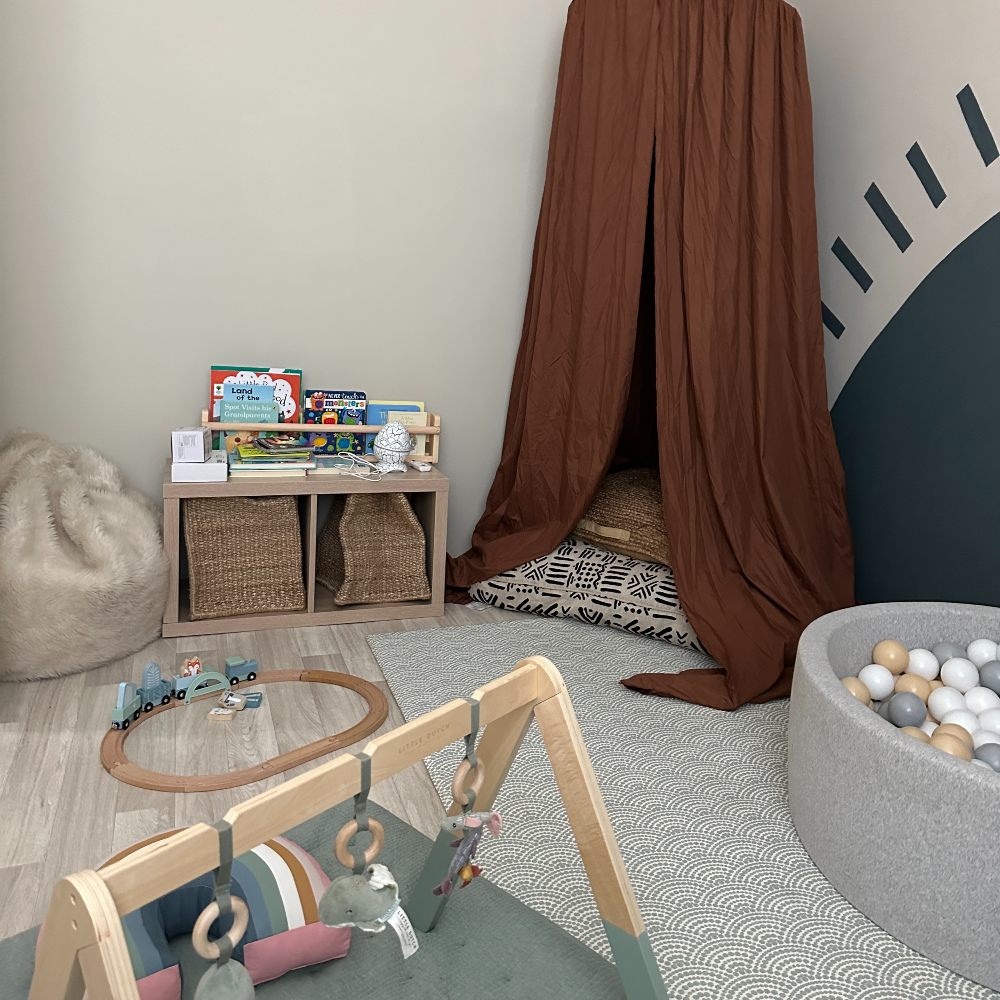 A room containing children's and babies' toys 