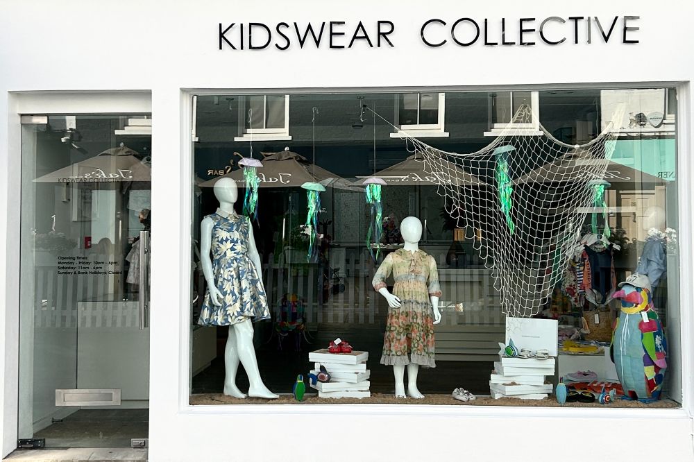 Store front of the Kidswear Collective pop-up shop