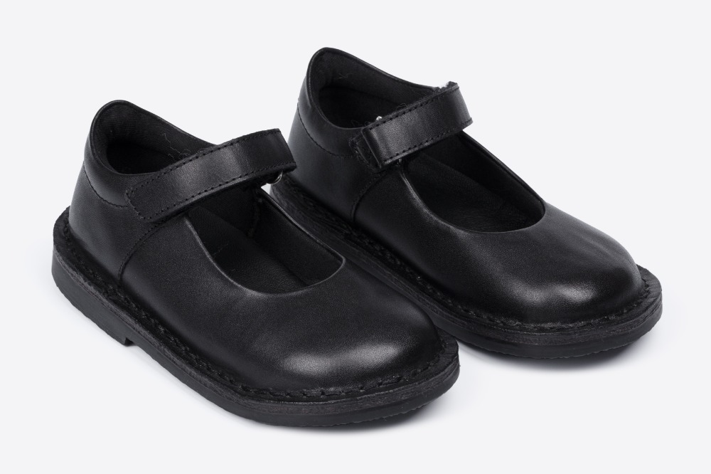 A pair of black school shoes by Pip & Henry 