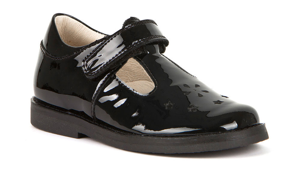 Pair of girl's black school shoes by Froddo 