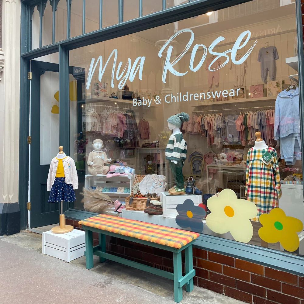 Exterior shot of the Mya Rose childrenswear shop