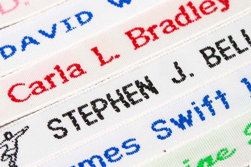 School uniform name labels by National Weaving
