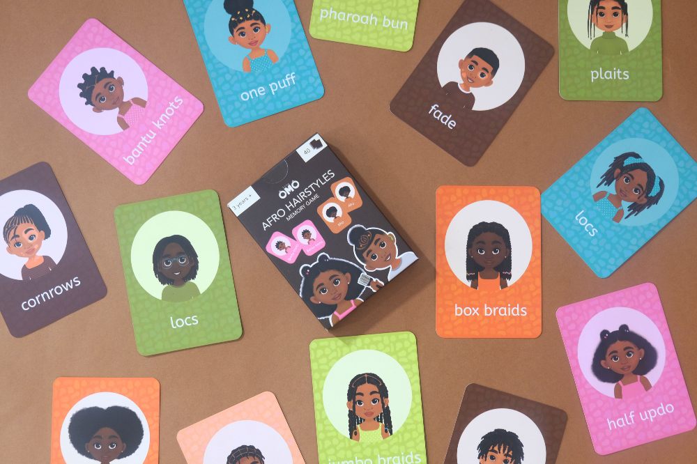 The Afro Hairstyles Memory Game by Little Omo 