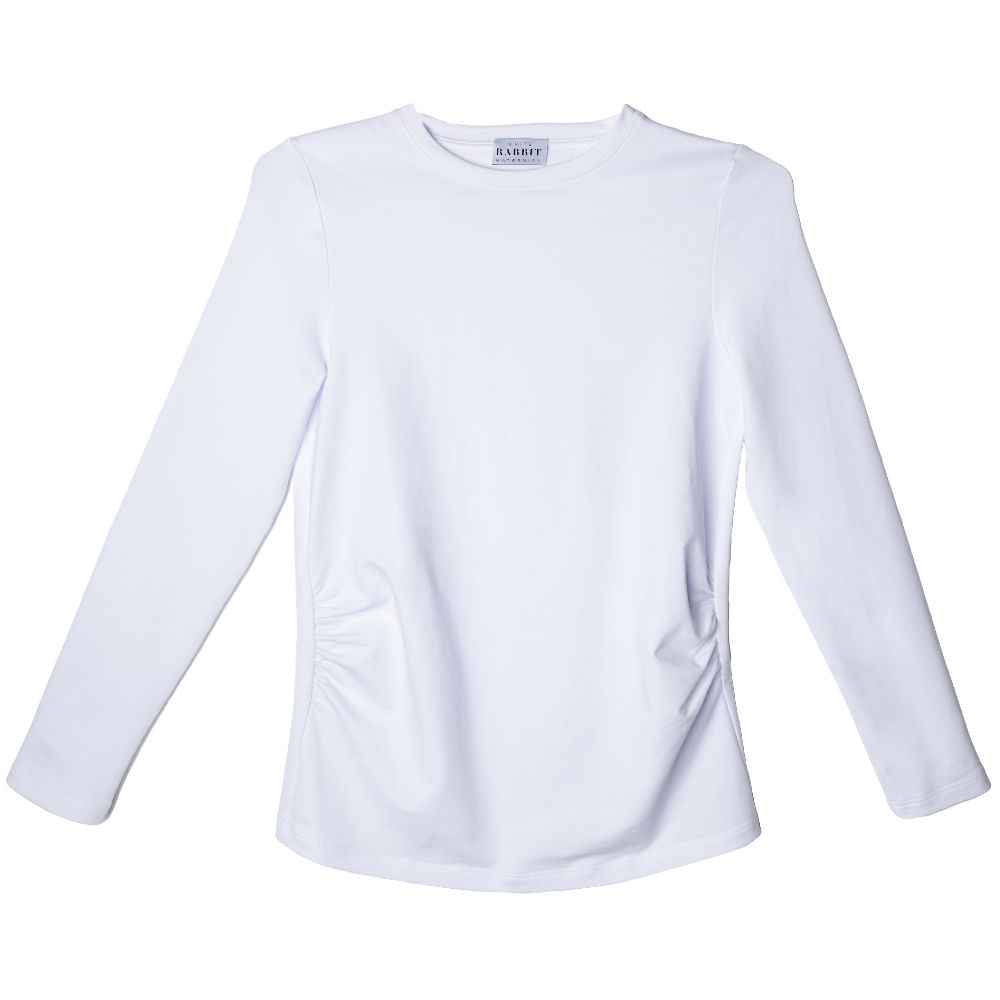 A white long sleeve top by White Rabbit Maternity 