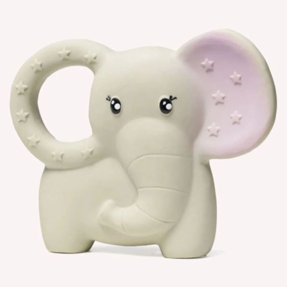 A elephant shaped baby teether toy 