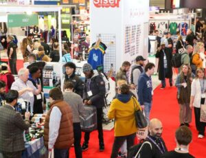 A busy hall full of people at the Printwear & Promotion LIVE! trade show