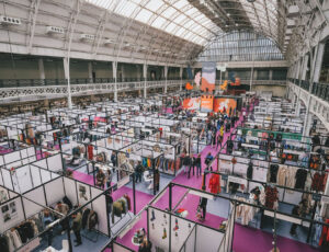 An overhead view of Source Fashion at the Olympia London
