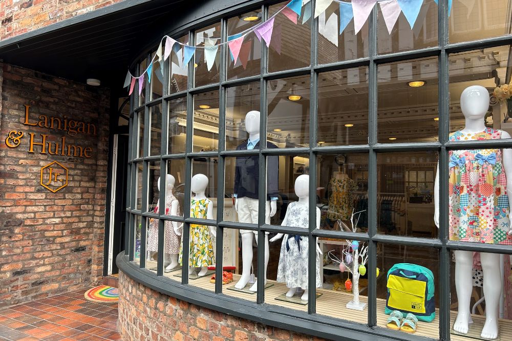 The store front of childrenswear shop Lanigan & Hulme Junior