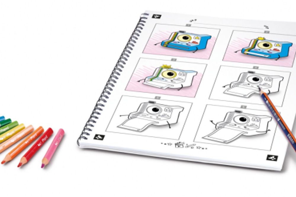 The Maped Creativ Animaker Flash Set with some colouring pencils