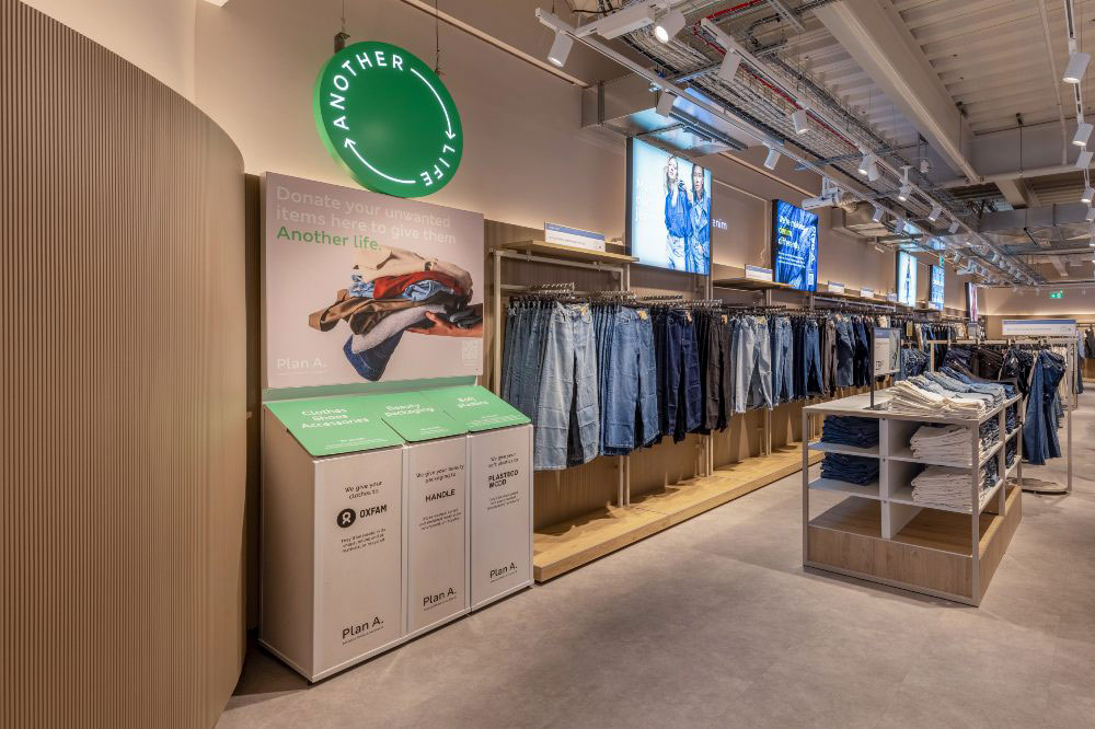 The M&S and Oxfam in store recycle clothing trial