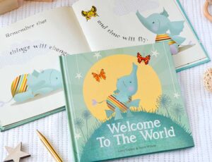 Welcome to the World book cover and inside spread from the From Me To You Collection