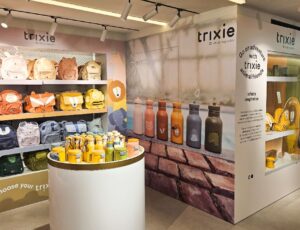 A pop-up of shop of children's Back to School products by Trixie in Harrods