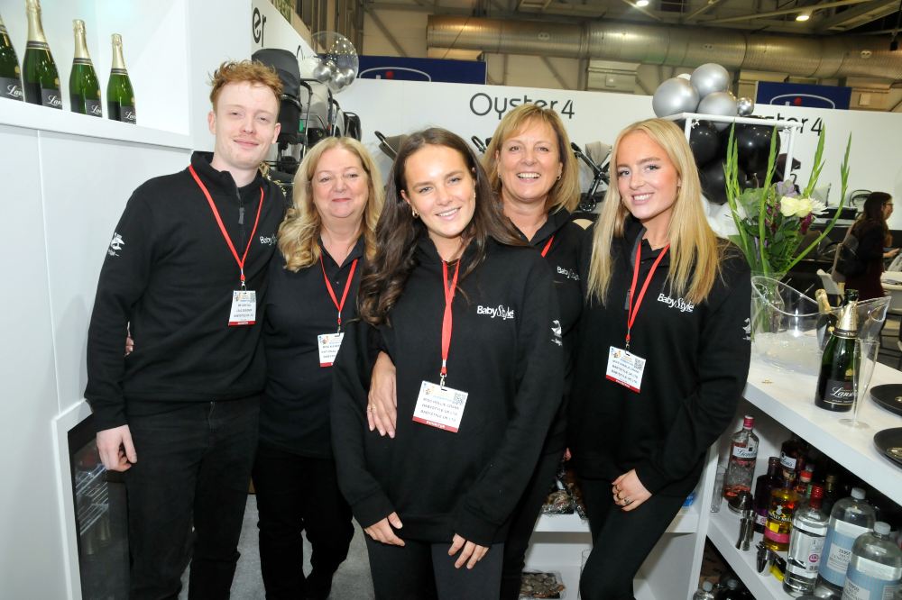 The Babystyle team on their stand at Harrogate International Nursery Fair 