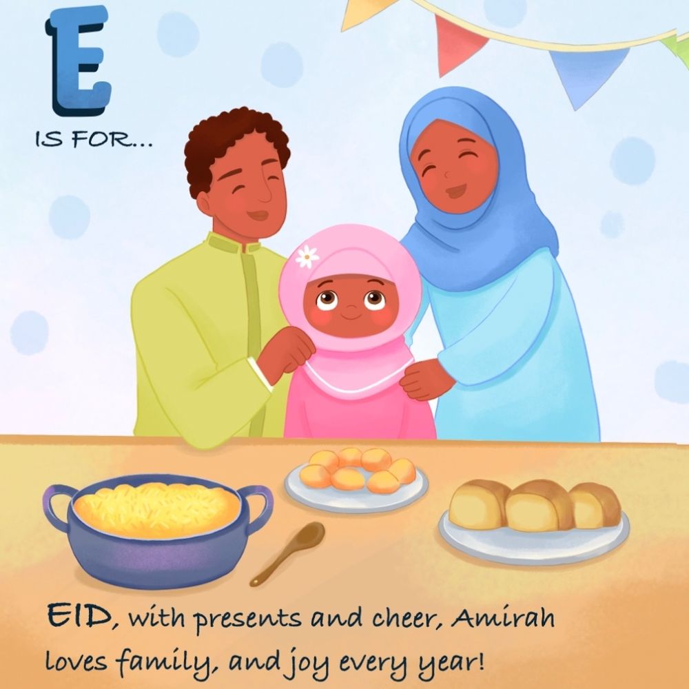 A page from Bibinee Dolls' new An Alphabet Adventure book 