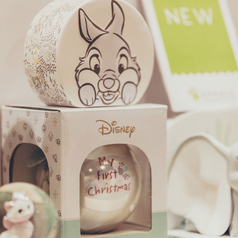 A Disney baby gift presented in a gift box 