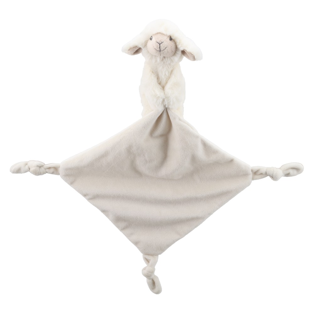 A white lamb design My Puppet Comforter 