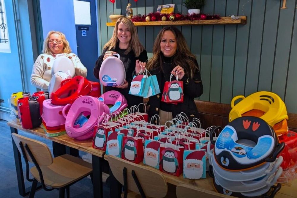 My Carry Potty donating children s essentials to the Bournemouth Food Bank