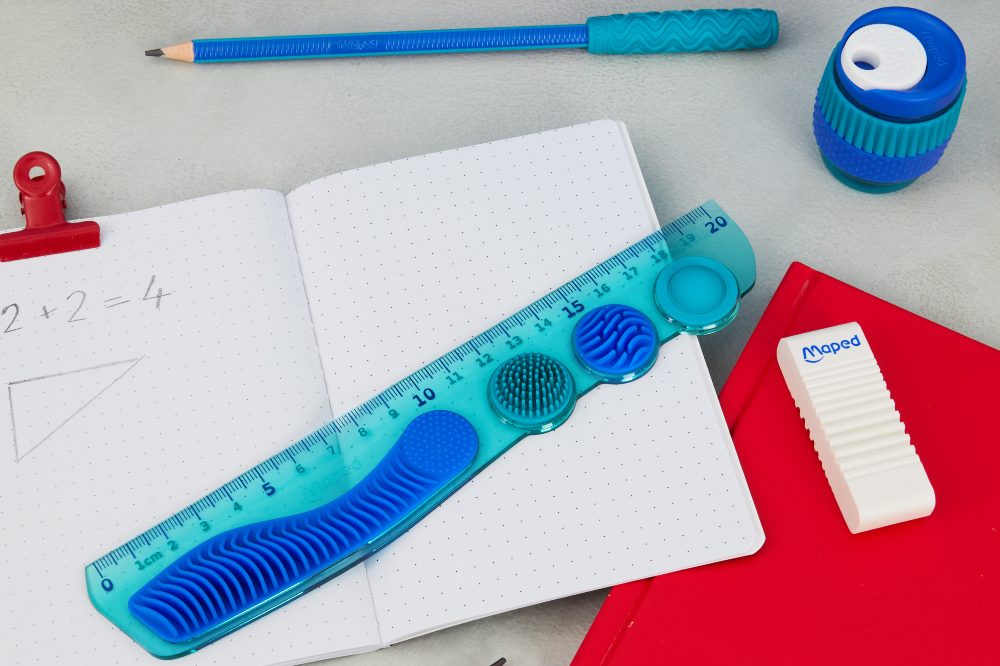 The Kidy Learn Concentration range of school accessories with sensory stimulation