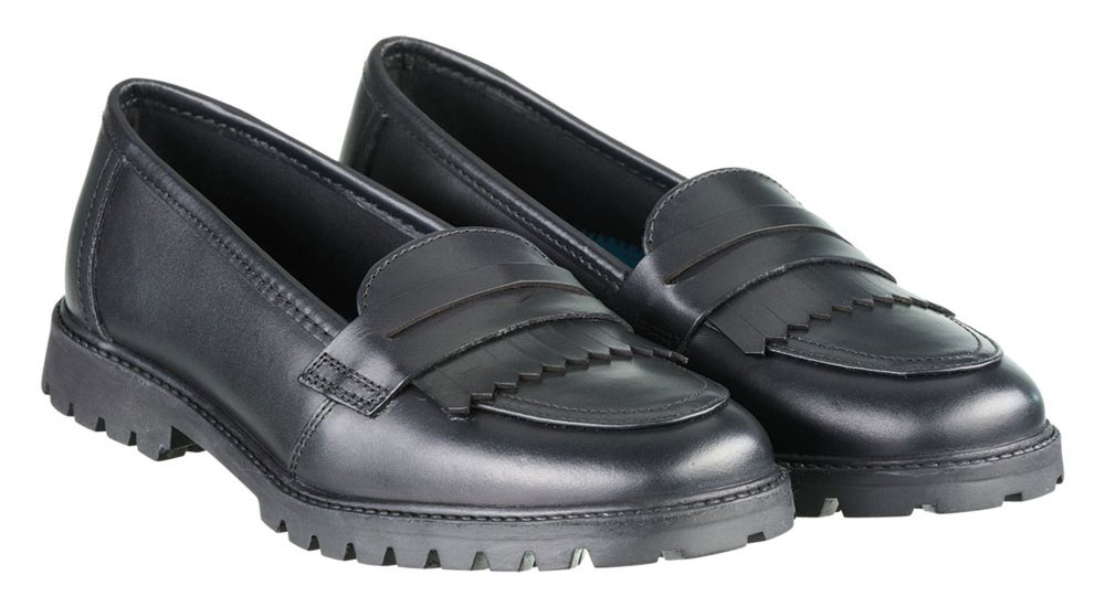 Term Footwear girl's black school shoes