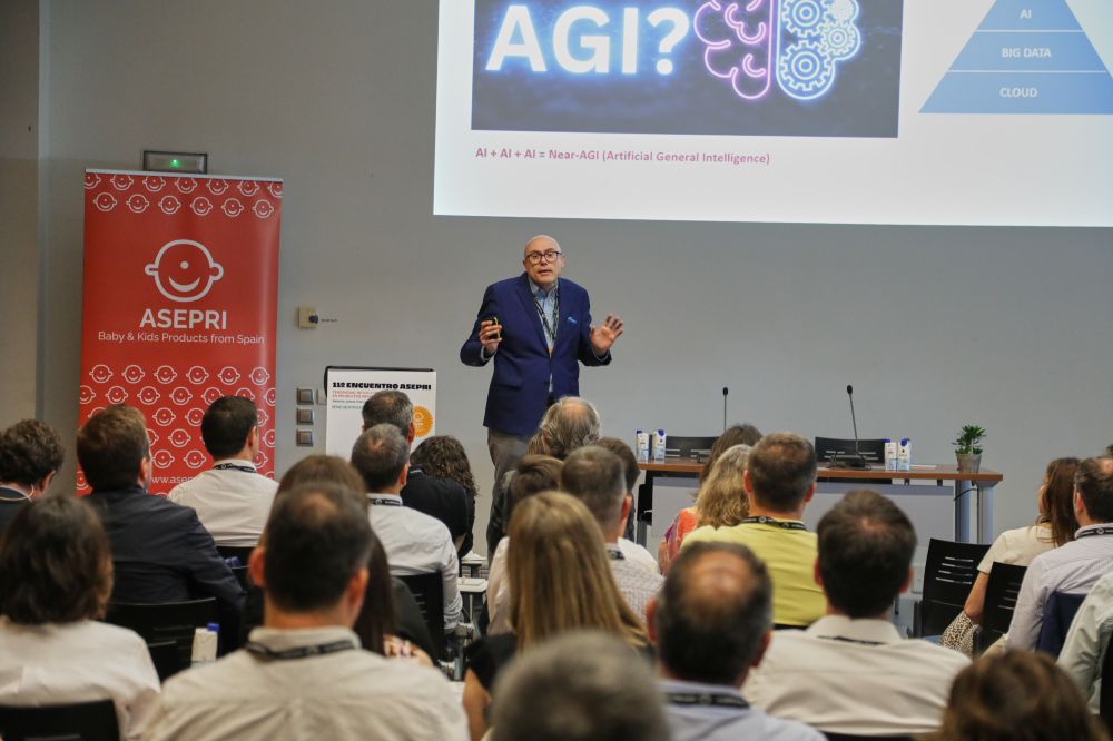 A man on a stage talking at the 11th ASEPRI Meet