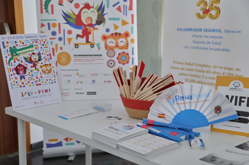 A display of information and promotional goods at the 11th ASEPRI Meeting 