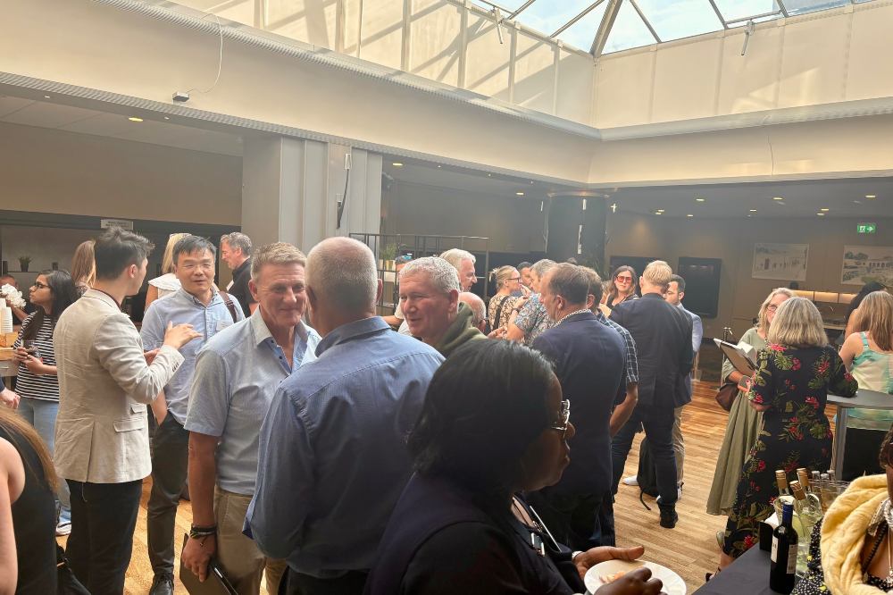 People gathered in a room for the BPIA AGM