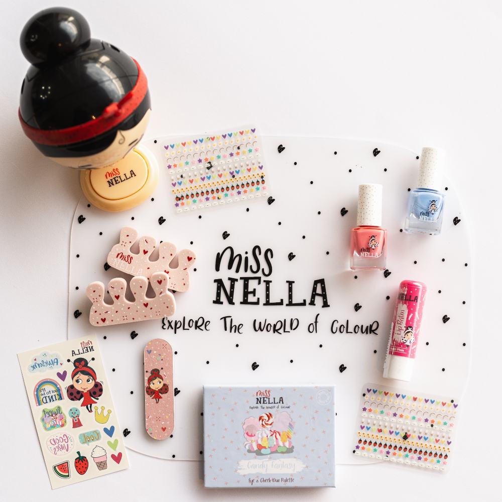 A display of children's cosmetics 