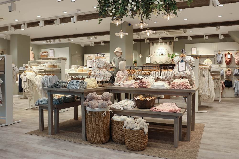 Childrenswear displayed in a Newbie store 