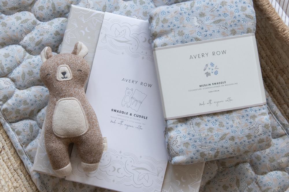 The Swaddle & Cuddle Gift Set by Avery Row
