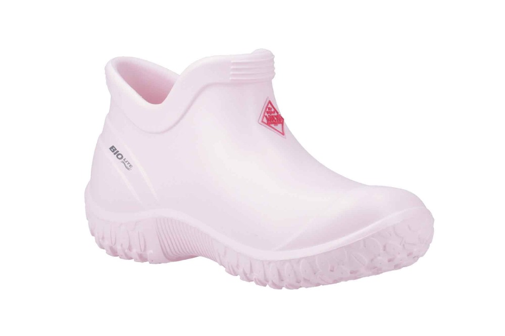 A single pink children's Mini Muck boot