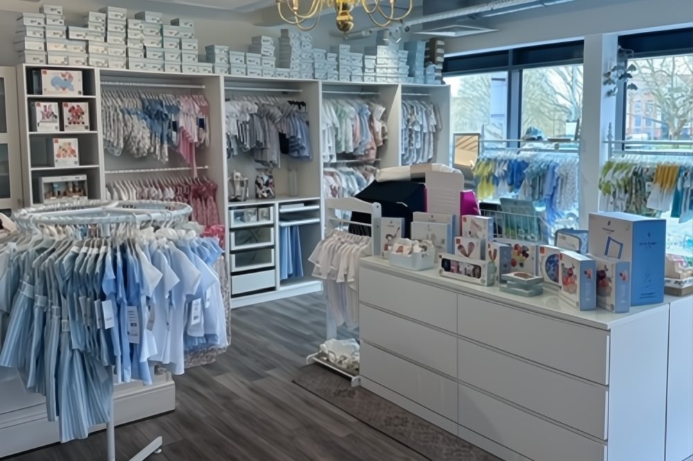 Inside baby and childrenswear store This Little Piggy