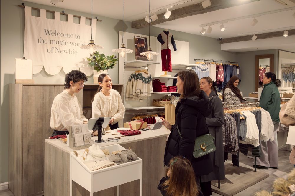 People at the till of the Newbie Ealing Broadway store