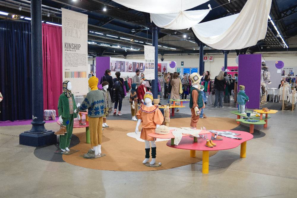 A childrenswear trend area at the Playtime Paris trade show