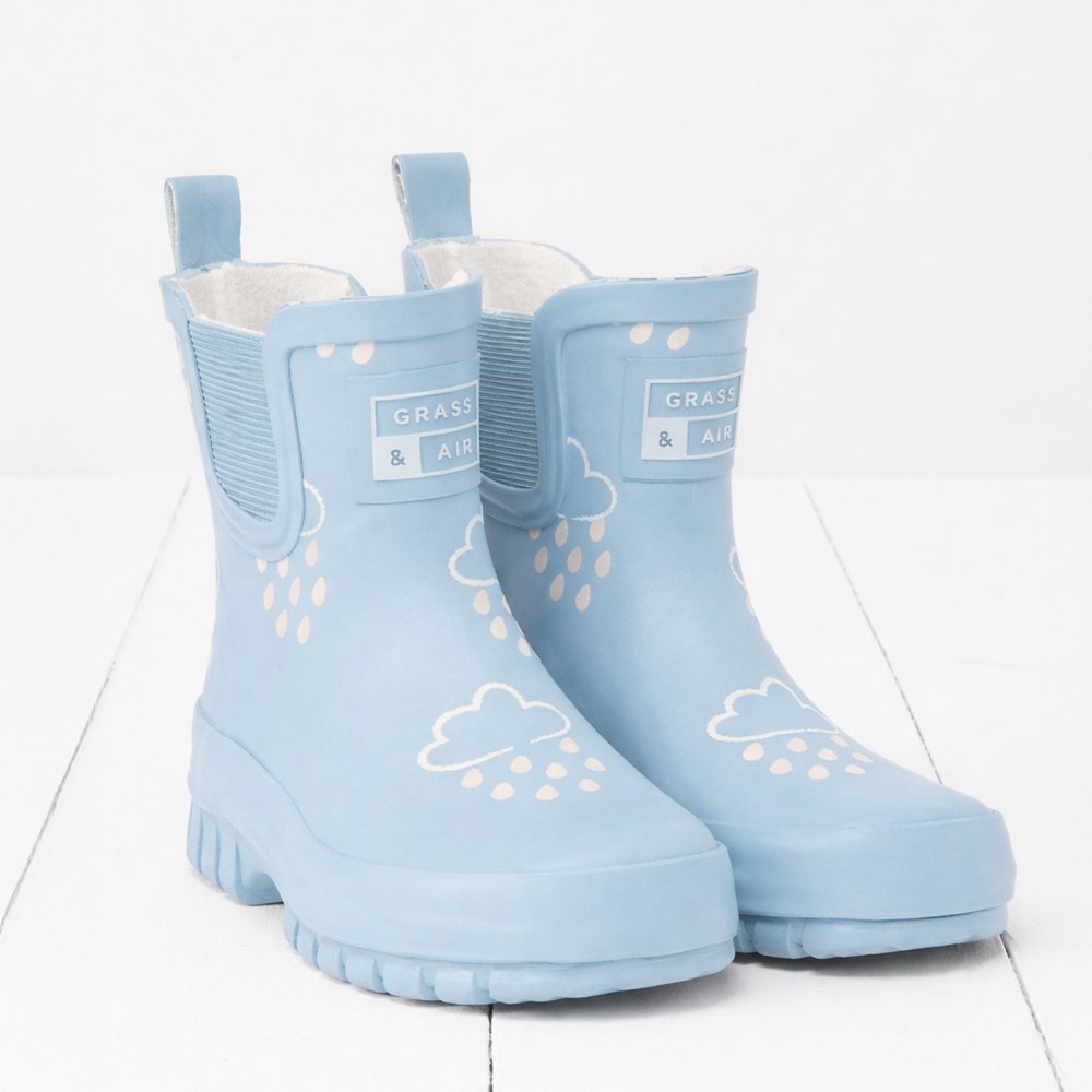 Blue The Chunkies children's wellington boots in pale blue 