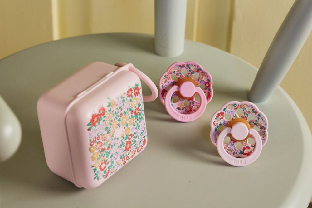 Dummies and a dummy box from the BIBS x Liberty collaboration