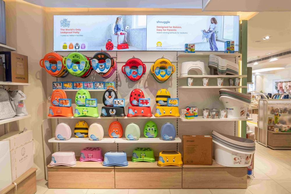 My Carry Potty products displayed in DuckDuckBaby in India