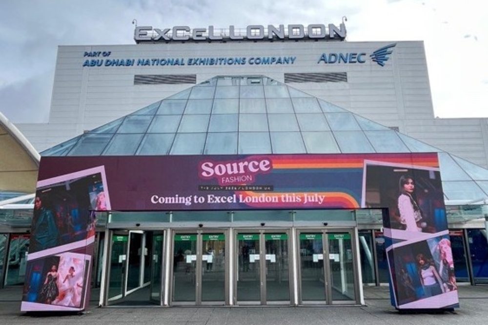 The outside entrance to the Source Fashion trade show