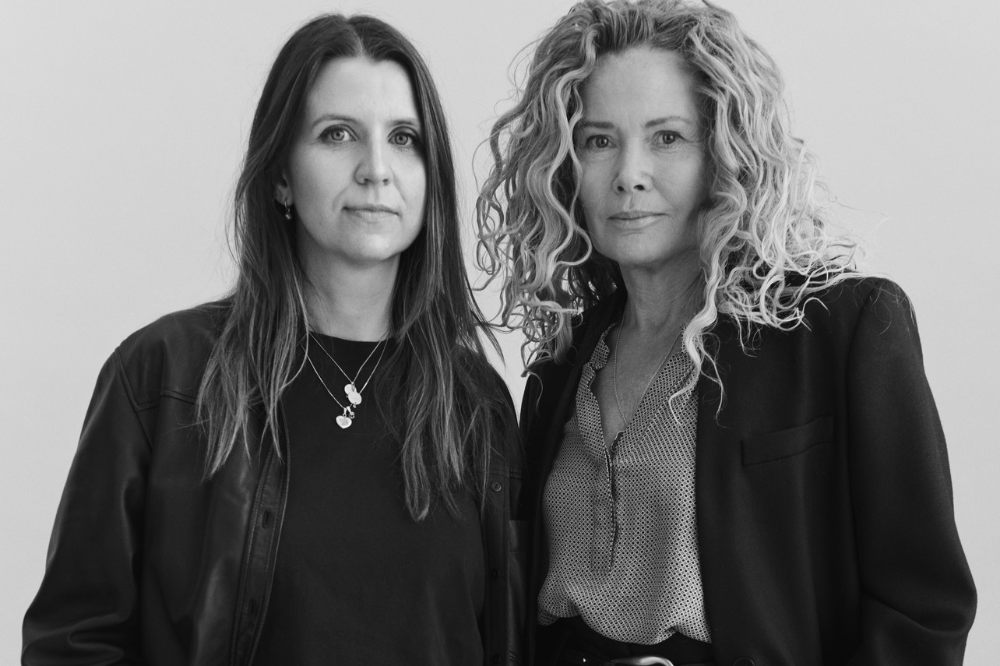 Black and white image of Wheat founder Charlotte Galsgaard and new creative director Fie Wahlgreen