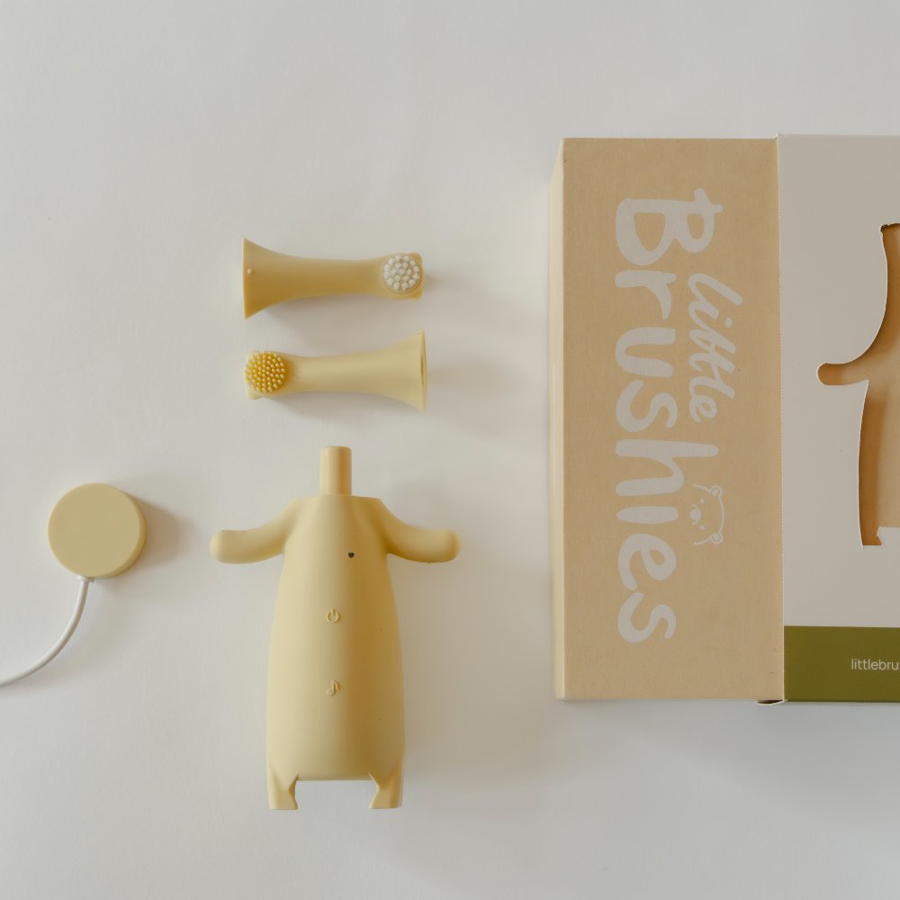 A child's bear-shaped sonic toothbrush