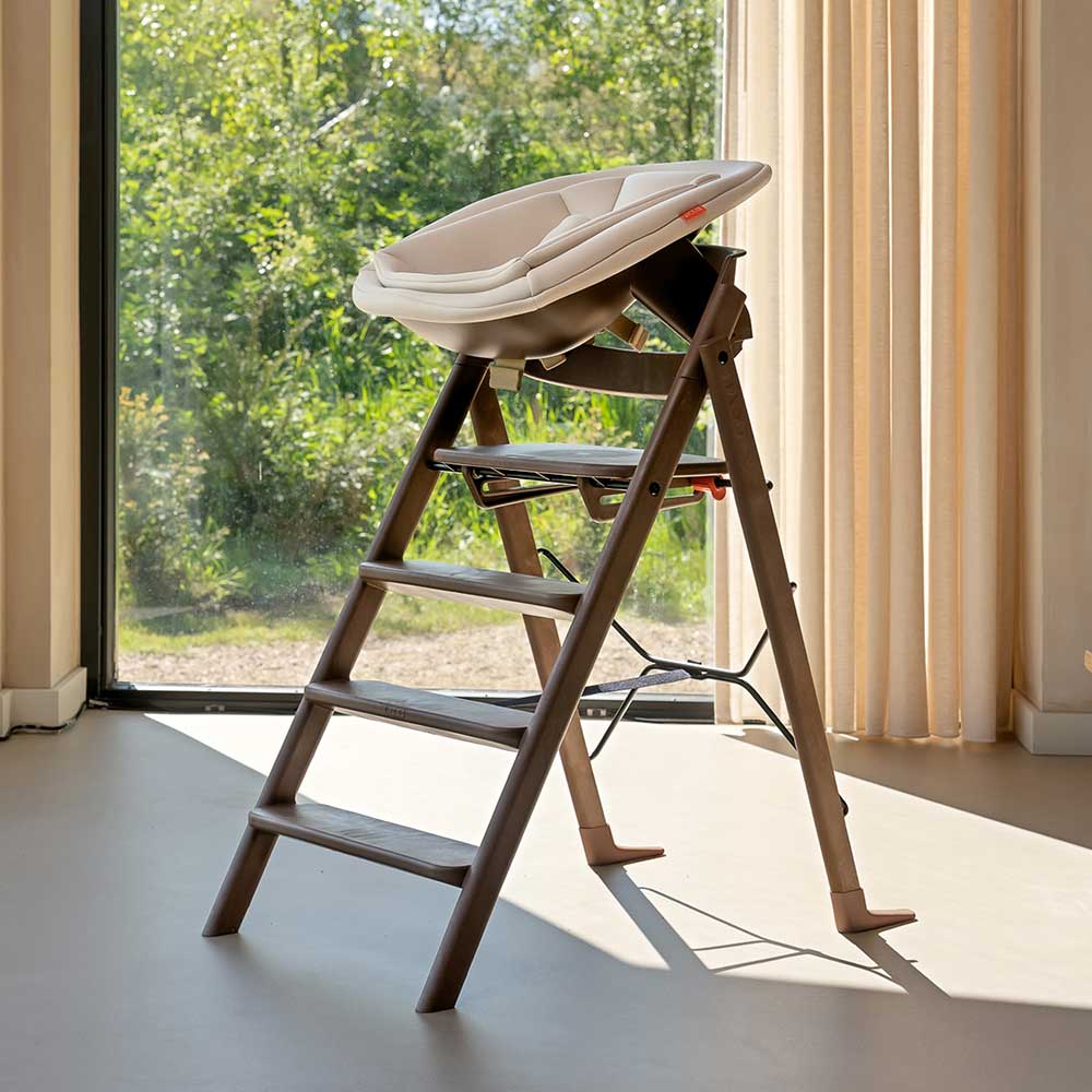 Klapp Recycled Highchair in Mocca brown