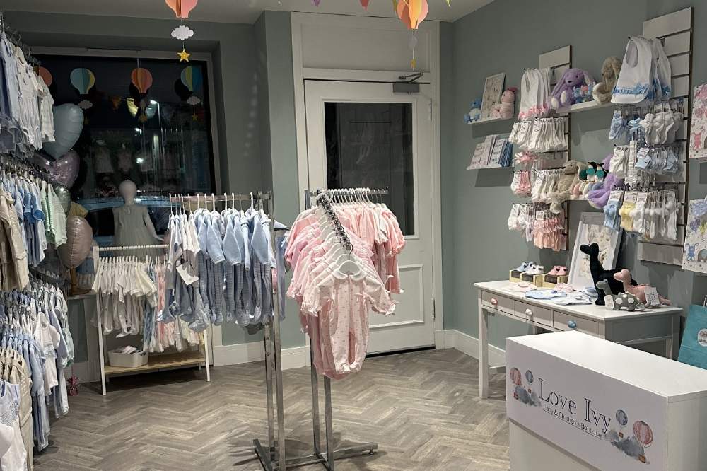 The interior of baby and childrenswear shop Love Ivy