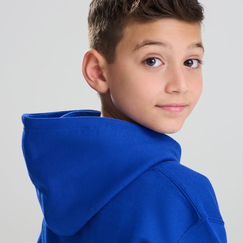 A boy in a blue hoody by AWDis