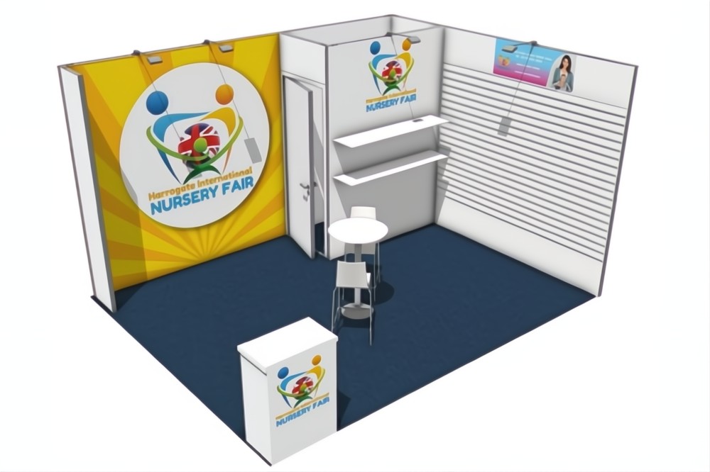 A graphic illustrating the new Show Ready exhibition stands available at Harrogate International Nursery Fair 2026