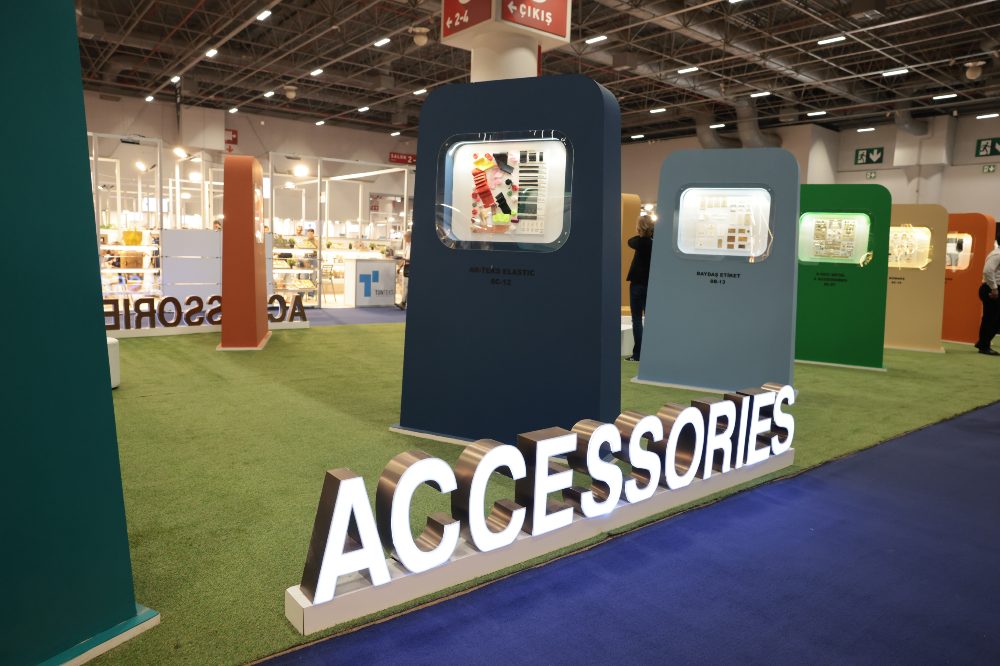The accessories area of the Texhibition Istanbul trade show 