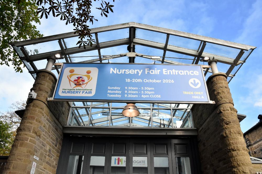 The outside of Harrogate Nursery Fair's venue